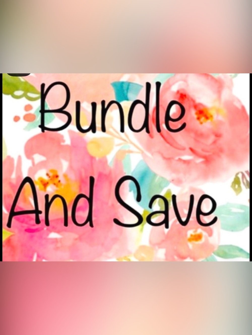 Floral Watercolor Graphic Banner in Pink, Coral, Teal